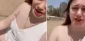 Mısır'da kısa şortla deveye bindi, sonrasında olanlar inanılmaz