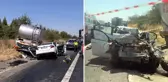 Kamyonla çarpışan otomobil kağıt gibi ezildi: 4 kişi hayatını kaybetti