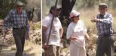 Bir asırdır antik kentte yaşayan Durmuş dede yangın yerinden zar zor uzaklaştırıldı