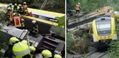 Almanya'da yolcu treni raydan çıkarak devrildi: 3 ölü, 34 yaralı