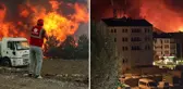 Bursa'da yangınla mücadele sürüyor! Alevler evlerin dibine kadar geldi