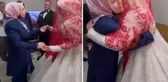 Annenin gelinlikle evden çıkan kızına söylediği sözler tartışma yarattı