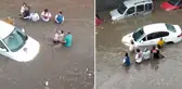 Denizli'de sağanak yağış hayatı felç etti, onlarca vatandaş alt geçitte mahsur kaldı