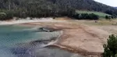 Sular çekildi, Sünnet Gölü kuruma noktasına geldi