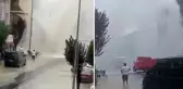 Düzce'de su borusu patladı: 5 metre su fışkırdı