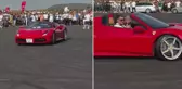 Sivas Belediye Başkanı Uzun, Ferrari'yle drift gösterisi yaptı