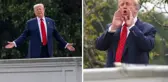 Beyaz Saray çatısına çıkan Trump'tan 'nükleer füze inşa edeceğiz' çıkışı