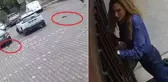 Genç kadın peşindekilerden dakikalarca kaçtı, videoyu izleyen gülmekten kırıldı