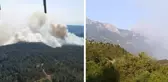 Sinop'ta orman yangını! Bir köy tahliye edildi