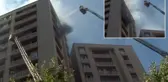 Bağcılar'da 15 katlı binada korkutan yangın
