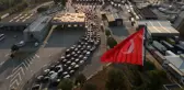 Gurbetçiler dönüş yoluna geçti, araç kuyruğunun sonu görünmedi