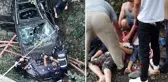 12 yaşındaki çocuğun kullandığı otomobil köprüden uçtu