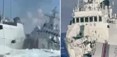 Filipinler gemisini kovalayan Çin'e ait 2 gemi, ihtilaflı Güney Çin Denizi'nde çarpıştı