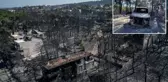 Çanakkale'deki yangın tamamen kontrol altına alındı, geriye bu manzara kaldı