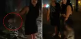 Çocuğuyla birlikte sokakta kalan alkollü kadından pes dedirten sözler