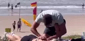 Çiftin plajdaki iğrenç hareketi vatandaşların tepkisini çekti