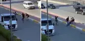Sakarya'da trafikte dehşet anları! Çekiç, sopa ne varsa kullandılar