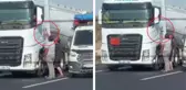 Adana'da otoyolda baltalı tehdit! O anlar kameralarda