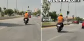 Ehliyet sınavından kalan motor sürücüsünün görüntüsü büyük tartışma yarattı