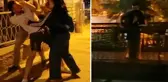 Erkek arkadaşından kaçarken yakalandı, kendini köprüden atmak istedi
