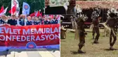 Eylem yapan memurlardan bir garip talep: Teklif edilen zam, Papua Yeni Gine Kinası ile verilsin
