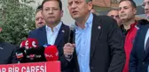 Özgür Özel, ziyarete gittiği ilçede depreme yakalandı