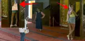 Tarihi camide tartışma yaratan görüntü