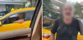 Trafik magandası kamerada: Önünü kesti, küfürler savurdu, aynasını parçaladı