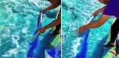Su kanalını temizlemek isterken daha beterini yaptı
