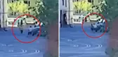 Tartıştığı kocasını bıçakla yaraladı; o anlar kamerada