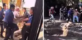 Bursa'da kafeterya yıkımında ortalık karıştı: 1 polis yaralı, 3 gözaltı