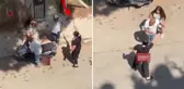 Bıçakla öz evladını kovaladı, küçük kızın feryatları sokağı inletti
