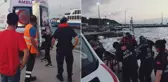Feribotta can pazarı! Genç kadın atladı, yolcu kurtardı