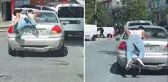Trafikte bir garip olay: Sonrasında yaşananlar daha bomba
