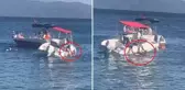 Muhtarın kullandığı sürat teknesi yaşlı kadına çarptı, kemiği kırılıp dışarı çıktı