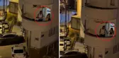 Balkona iç çamaşırı ile çıktı, komşuları uyarınca tüfekle geri döndü