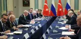 Cumhurbaşkanı Erdoğan ve Putin görüşüyor! İşte ilk görüntü