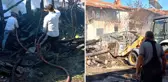 Kütahya'da otomobilde patlama: 3 ev küle döndü