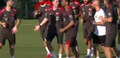 Milli takım kampına damga vuran görüntü