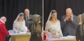 Nikah masasındaki damadın görüntüsü izleyenleri ikiye böldü: Uzun sürmez bu evlilik