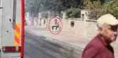 Evini ateşe verdi, yarı çıplak halde karşısına geçip seyretti