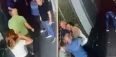İki adam bir olup pasajda kadına saldırdı