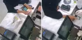 Yaptığı rezilliği kimse görmüyor sandı ama kamera kayıttaydı