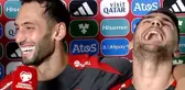 Hakan Çalhanoğlu ve Yunus Akgün'den tartışma iddialarına kahkahalı cevap