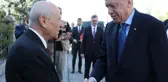 Ankara'da kritik görüşme: Bahçeli, Cumhurbaşkanı Erdoğan'ı evinde ağırladı