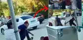 Vicdanları yaralayan görüntü: Babası yaşındaki kağıt toplayıcısını tekme tokat dövdü