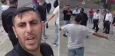 Kalabalık grup CHP binasına girmek istedi, gençler son anda engelledi