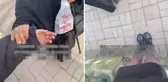 Çarşaflı bir kadın, etek giyen genç kız ile tartıştı: Evin nerede, gel gidelim