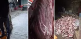 Et denince akla gelen kentte skandal! 1,5 ton et imha edildi
