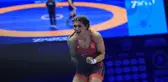 Milli sporcumuz Nesrin Baş, Dünya Güreş Şampiyonası'nda finale yükseldi